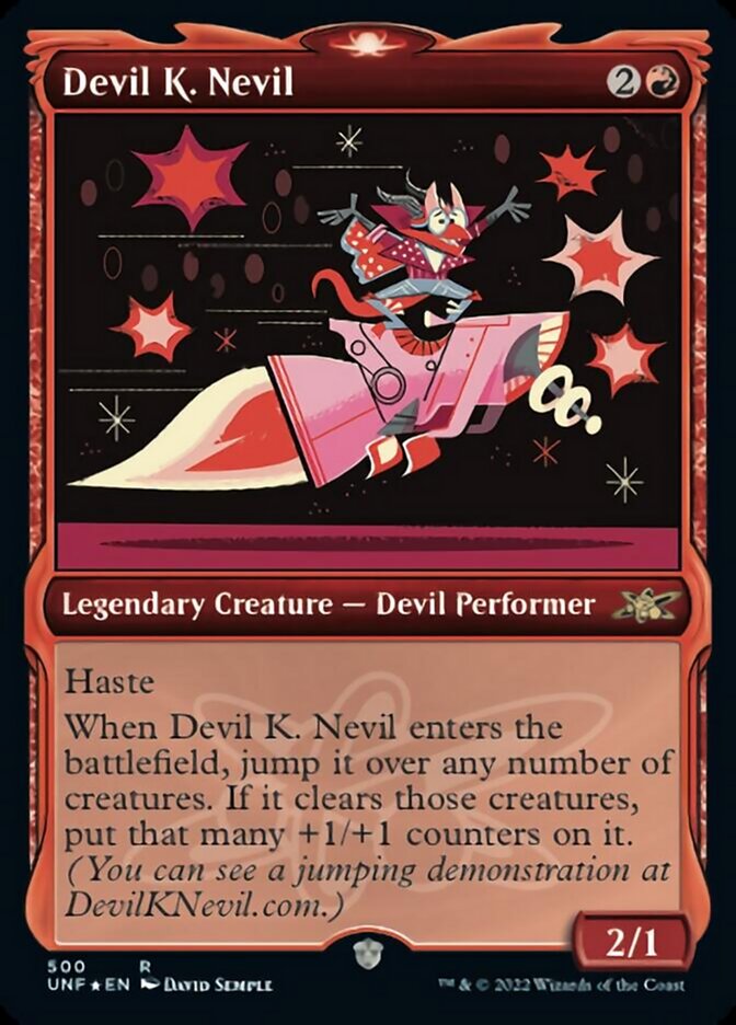 Devil K. Nevil (Showcase) (Galaxy Foil) [Unfinity] | Game Master's Emporium (The New GME)
