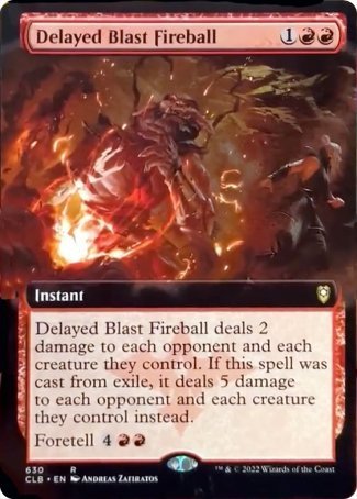 Delayed Blast Fireball (Extended Art) [Commander Legends: Battle for Baldur's Gate] | Game Master's Emporium (The New GME)