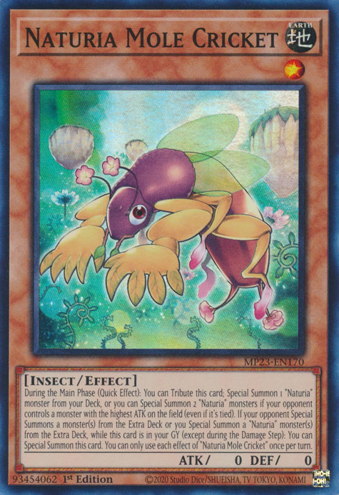 Naturia Mole Cricket [MP23-EN170] Super Rare | Game Master's Emporium (The New GME)