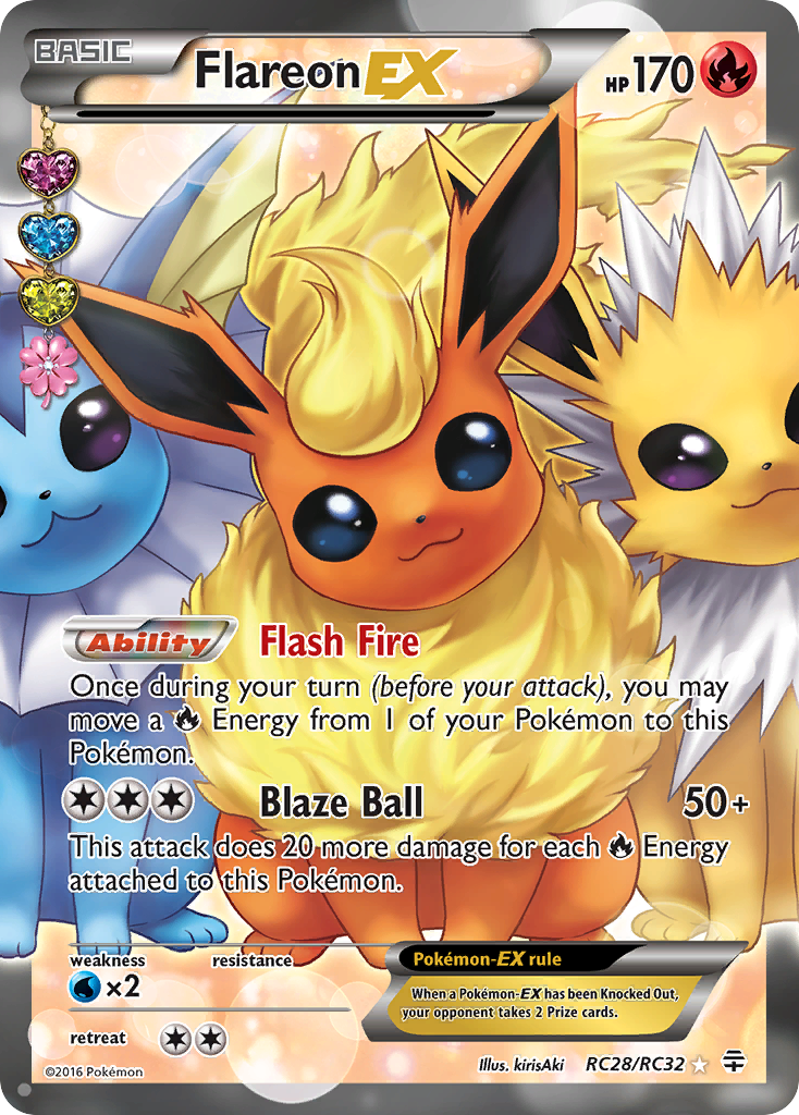 Flareon EX (RC28/RC32) [XY: Generations] | Game Master's Emporium (The New GME)