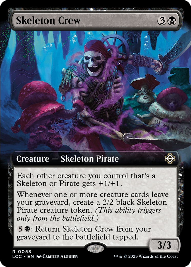 Skeleton Crew (Extended Art) [The Lost Caverns of Ixalan Commander] | Game Master's Emporium (The New GME)