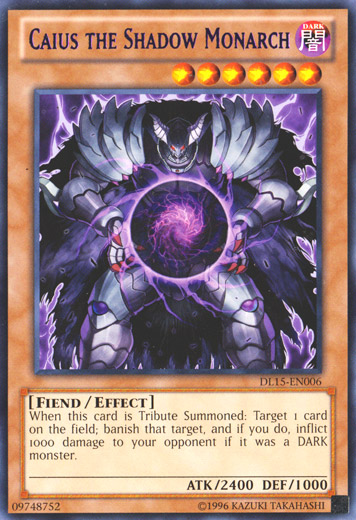 Caius the Shadow Monarch (Purple) [DL15-EN006] Rare | Game Master's Emporium (The New GME)