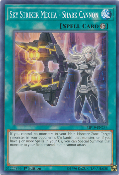 Sky Striker Mecha - Shark Cannon [MP19-EN266] Common | Game Master's Emporium (The New GME)