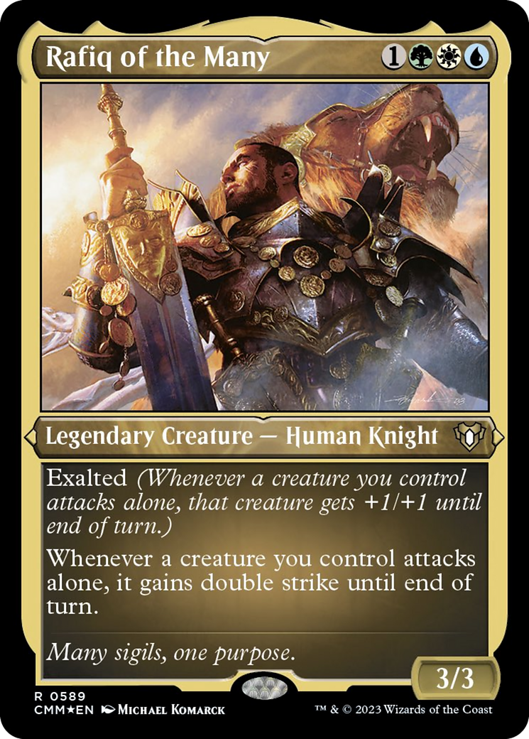 Rafiq of the Many (Foil Etched) [Commander Masters] | Game Master's Emporium (The New GME)