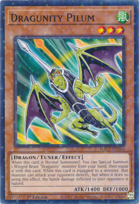 Dragunity Pilum (Duel Terminal) [HAC1-EN160] Common | Game Master's Emporium (The New GME)