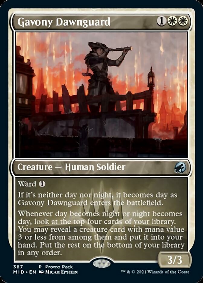 Gavony Dawnguard (Promo Pack) [Innistrad: Midnight Hunt Promos] | Game Master's Emporium (The New GME)