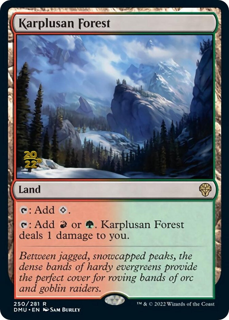 Karplusan Forest [Dominaria United Prerelease Promos] | Game Master's Emporium (The New GME)