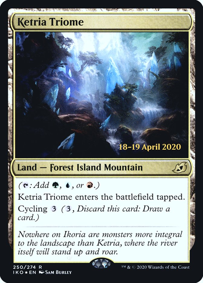 Ketria Triome [Ikoria: Lair of Behemoths Prerelease Promos] | Game Master's Emporium (The New GME)