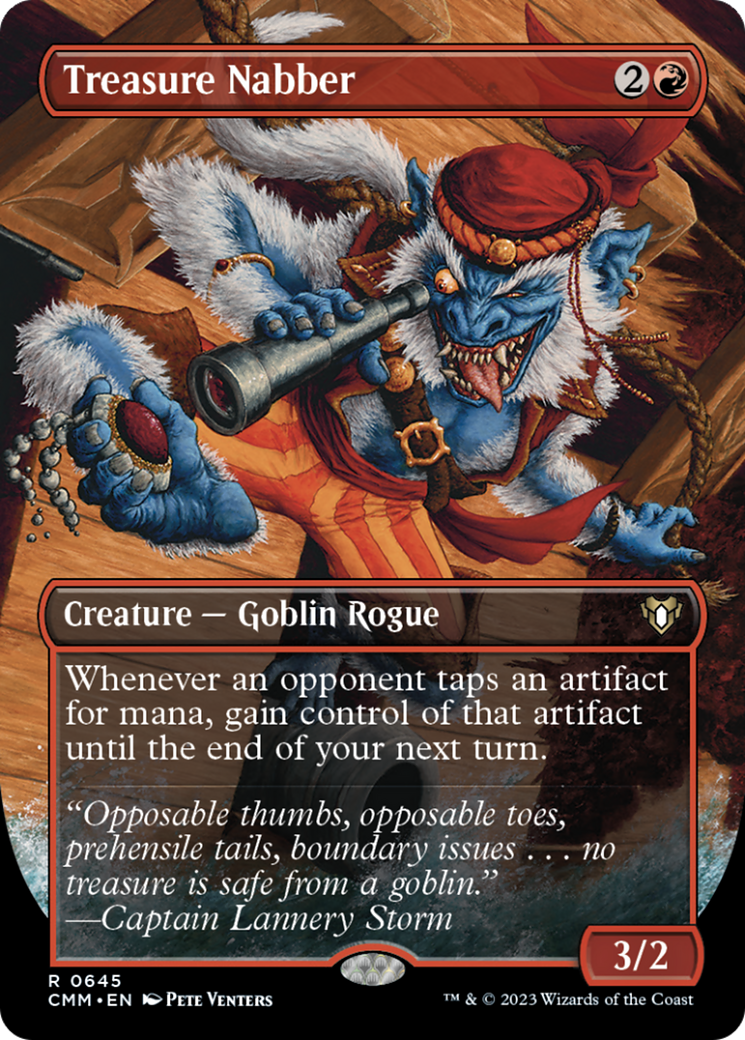 Treasure Nabber (Borderless Alternate Art) [Commander Masters] | Game Master's Emporium (The New GME)