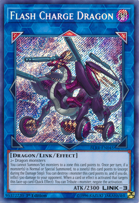 Flash Charge Dragon [BLRR-EN045] Secret Rare | Game Master's Emporium (The New GME)