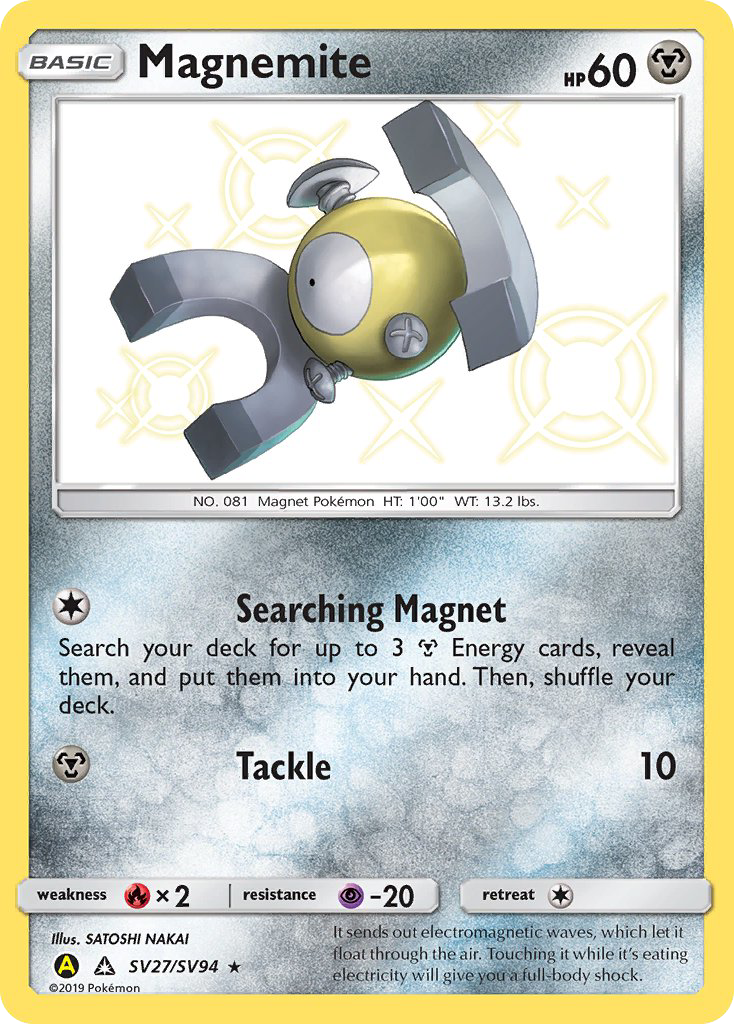 Magnemite (SV27/SV94) [Sun & Moon: Hidden Fates - Shiny Vault] | Game Master's Emporium (The New GME)