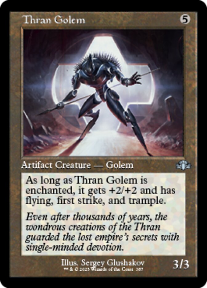 Thran Golem (Retro) [Dominaria Remastered] | Game Master's Emporium (The New GME)