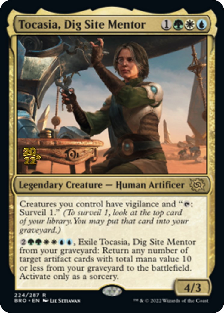Tocasia, Dig Site Mentor [The Brothers' War Prerelease Promos] | Game Master's Emporium (The New GME)