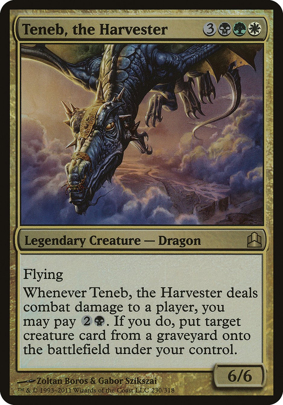 Teneb, the Harvester (Oversized) [Commander 2011 Oversized] | Game Master's Emporium (The New GME)