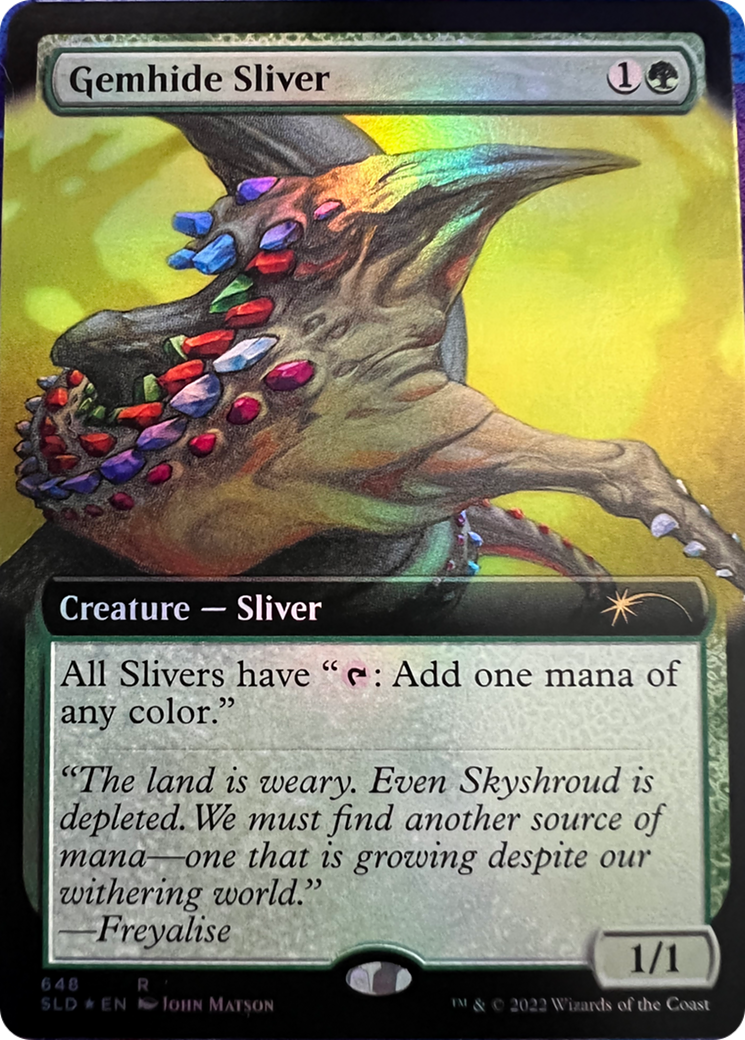 Gemhide Sliver (Extended Art) [Secret Lair Drop Series] | Game Master's Emporium (The New GME)