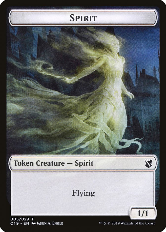 Spirit Token [Commander 2019 Tokens] | Game Master's Emporium (The New GME)