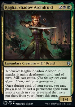 Kagha, Shadow Archdruid [Commander Legends: Battle for Baldur's Gate] | Game Master's Emporium (The New GME)