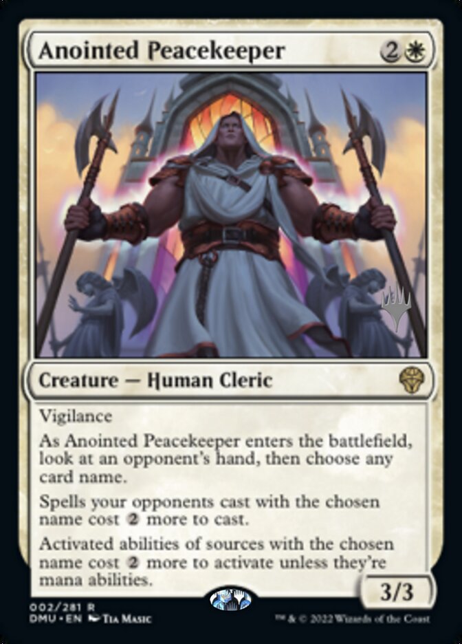 Anointed Peacekeeper (Promo Pack) [Dominaria United Promos] | Game Master's Emporium (The New GME)