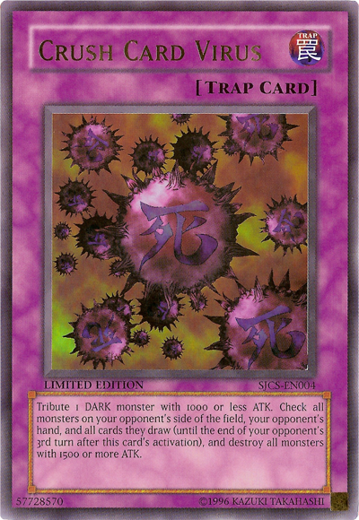 Crush Card Virus [SJCS-EN004] Ultra Rare | Game Master's Emporium (The New GME)