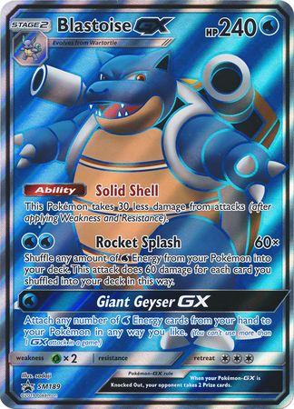 Blastoise GX (SM189) (Jumbo Card) [Sun & Moon: Black Star Promos] | Game Master's Emporium (The New GME)