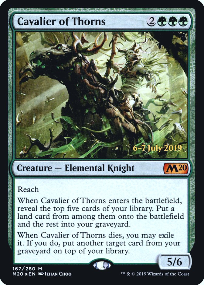 Cavalier of Thorns [Core Set 2020 Prerelease Promos] | Game Master's Emporium (The New GME)