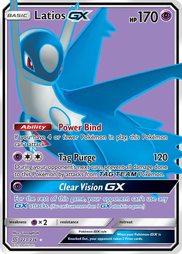 Latios GX (223/236) [Sun & Moon: Unified Minds] | Game Master's Emporium (The New GME)