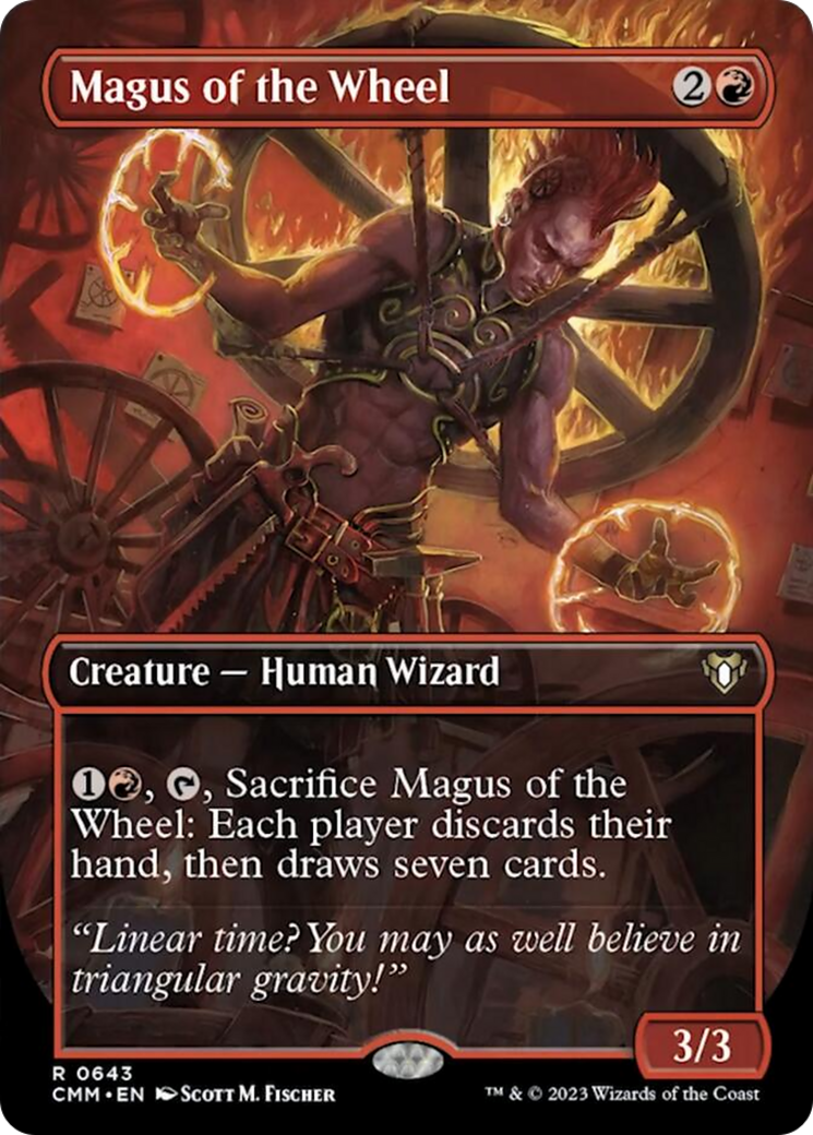 Magus of the Wheel (Borderless Alternate Art) [Commander Masters] | Game Master's Emporium (The New GME)