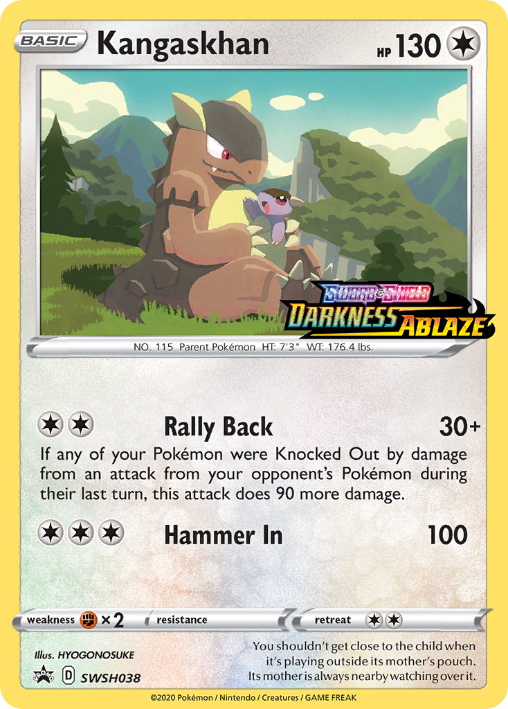 Kangaskhan (SWSH038) (Prerelease Promo) [Sword & Shield: Black Star Promos] | Game Master's Emporium (The New GME)