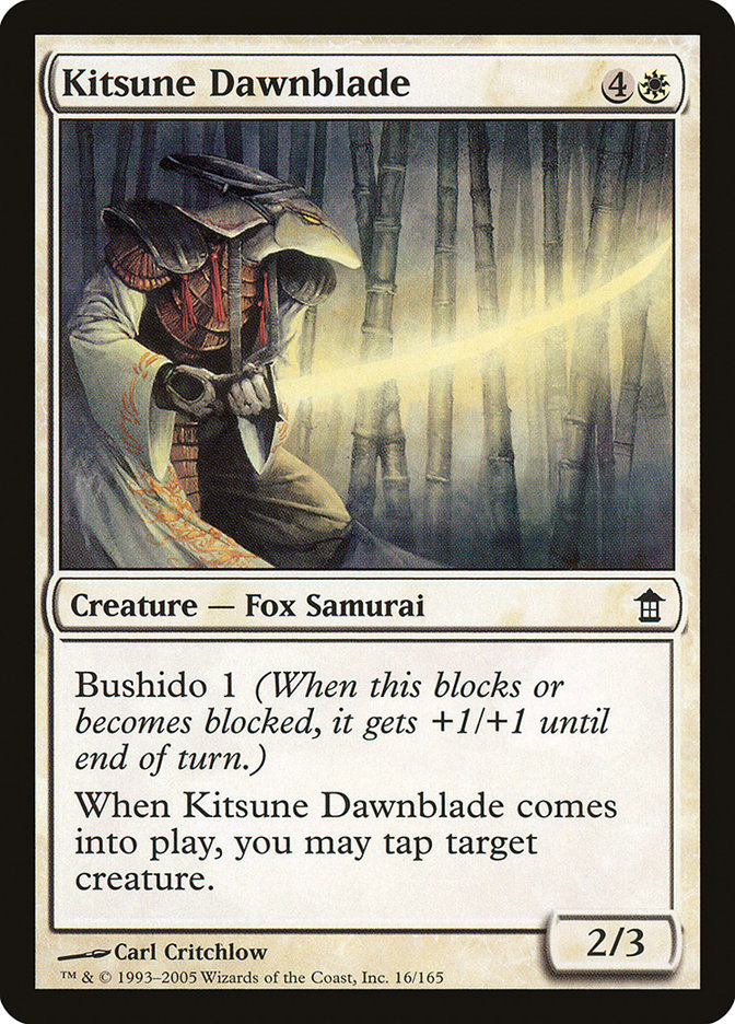 Kitsune Dawnblade [Saviors of Kamigawa] | Game Master's Emporium (The New GME)