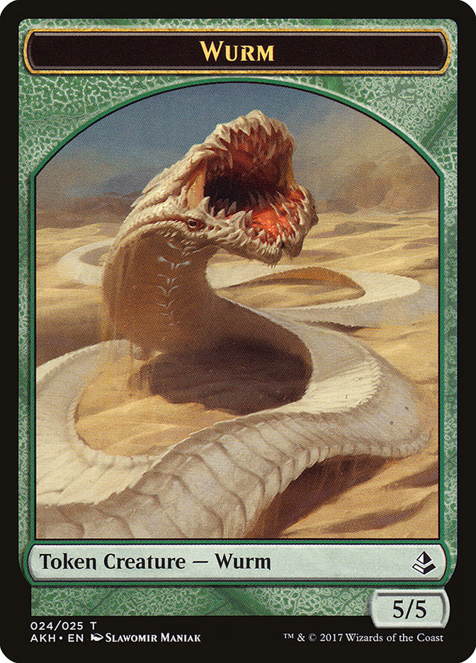Unwavering Initiate // Wurm Double-Sided Token [Amonkhet Tokens] | Game Master's Emporium (The New GME)