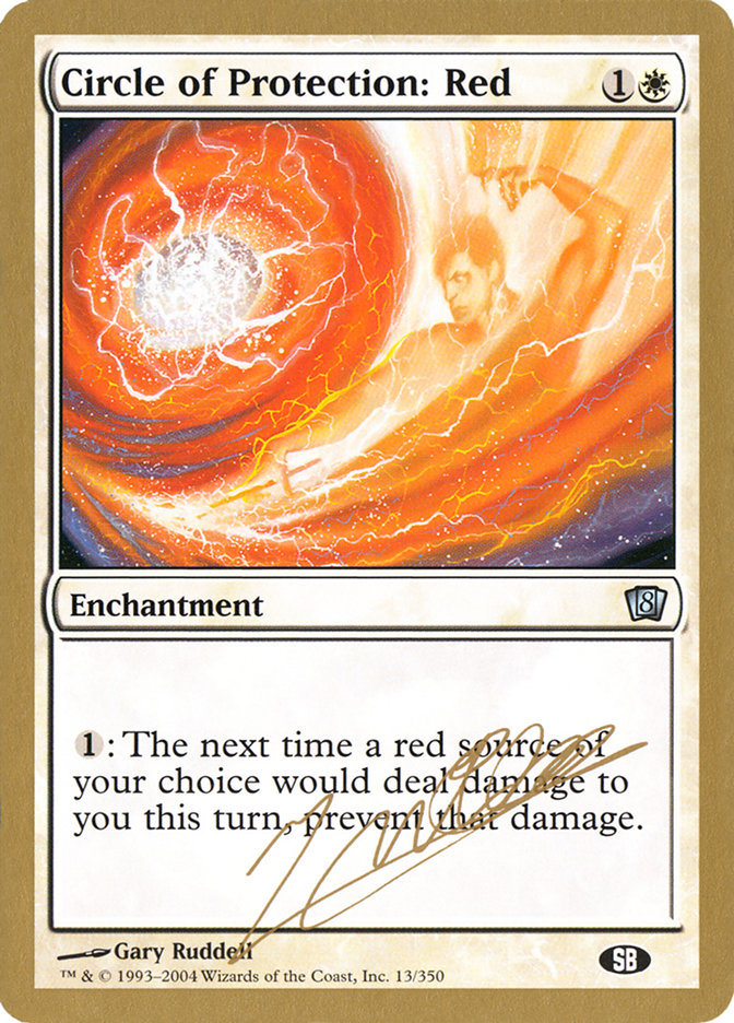 Circle of Protection: Red (Julien Nuijten) (SB) [World Championship Decks 2004] | Game Master's Emporium (The New GME)