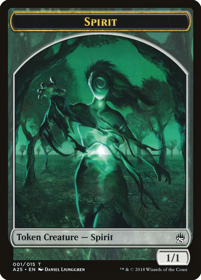 Spirit Token (001/015) [Masters 25 Tokens] | Game Master's Emporium (The New GME)