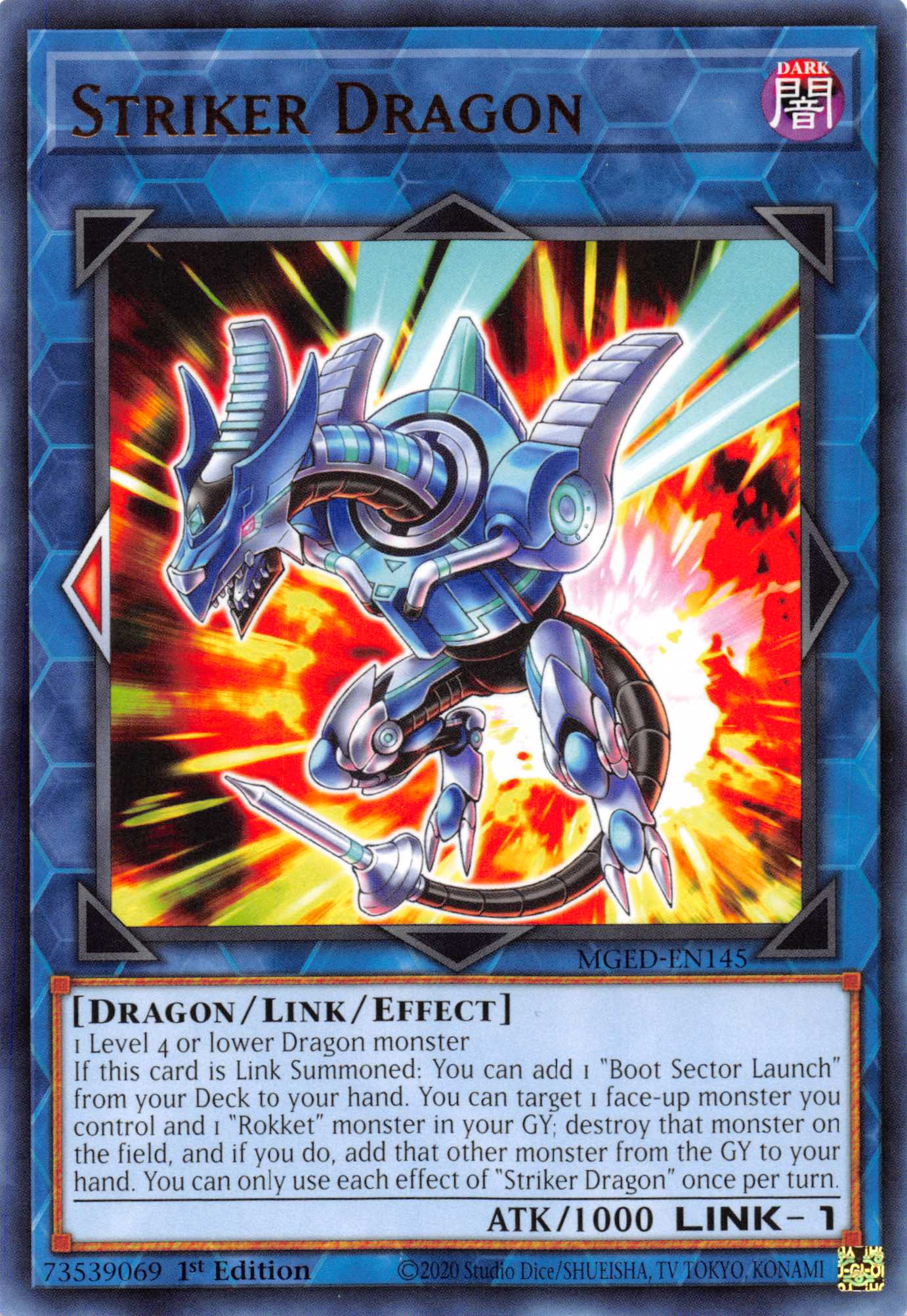 Striker Dragon [MGED-EN145] Rare | Game Master's Emporium (The New GME)