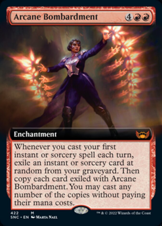 Arcane Bombardment (Extended Art) [Streets of New Capenna] | Game Master's Emporium (The New GME)