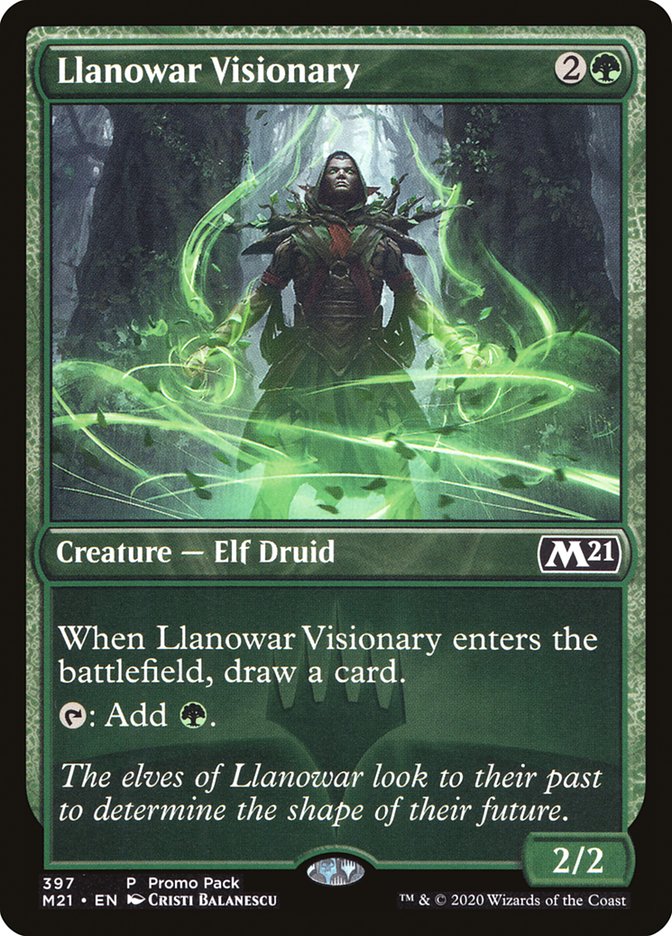 Llanowar Visionary (Promo Pack) [Core Set 2021 Promos] | Game Master's Emporium (The New GME)