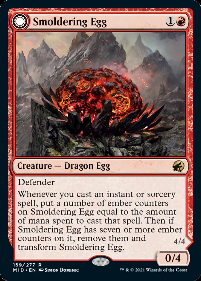 Smoldering Egg // Ashmouth Dragon [Innistrad: Midnight Hunt] | Game Master's Emporium (The New GME)