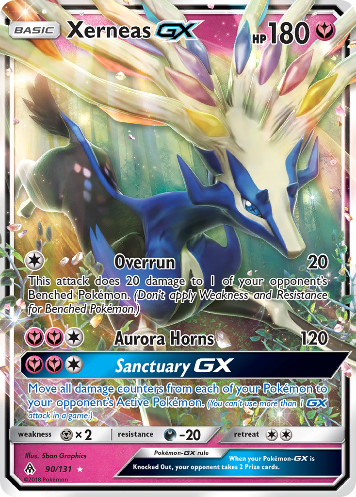 Xerneas GX (90/131) [Sun & Moon: Forbidden Light] | Game Master's Emporium (The New GME)