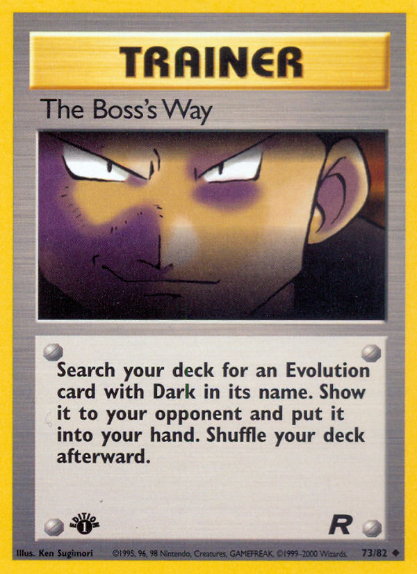 The Boss's Way (73/82) [Team Rocket 1st Edition] | Game Master's Emporium (The New GME)