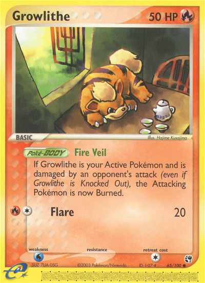Growlithe (65/100) [EX: Sandstorm] | Game Master's Emporium (The New GME)