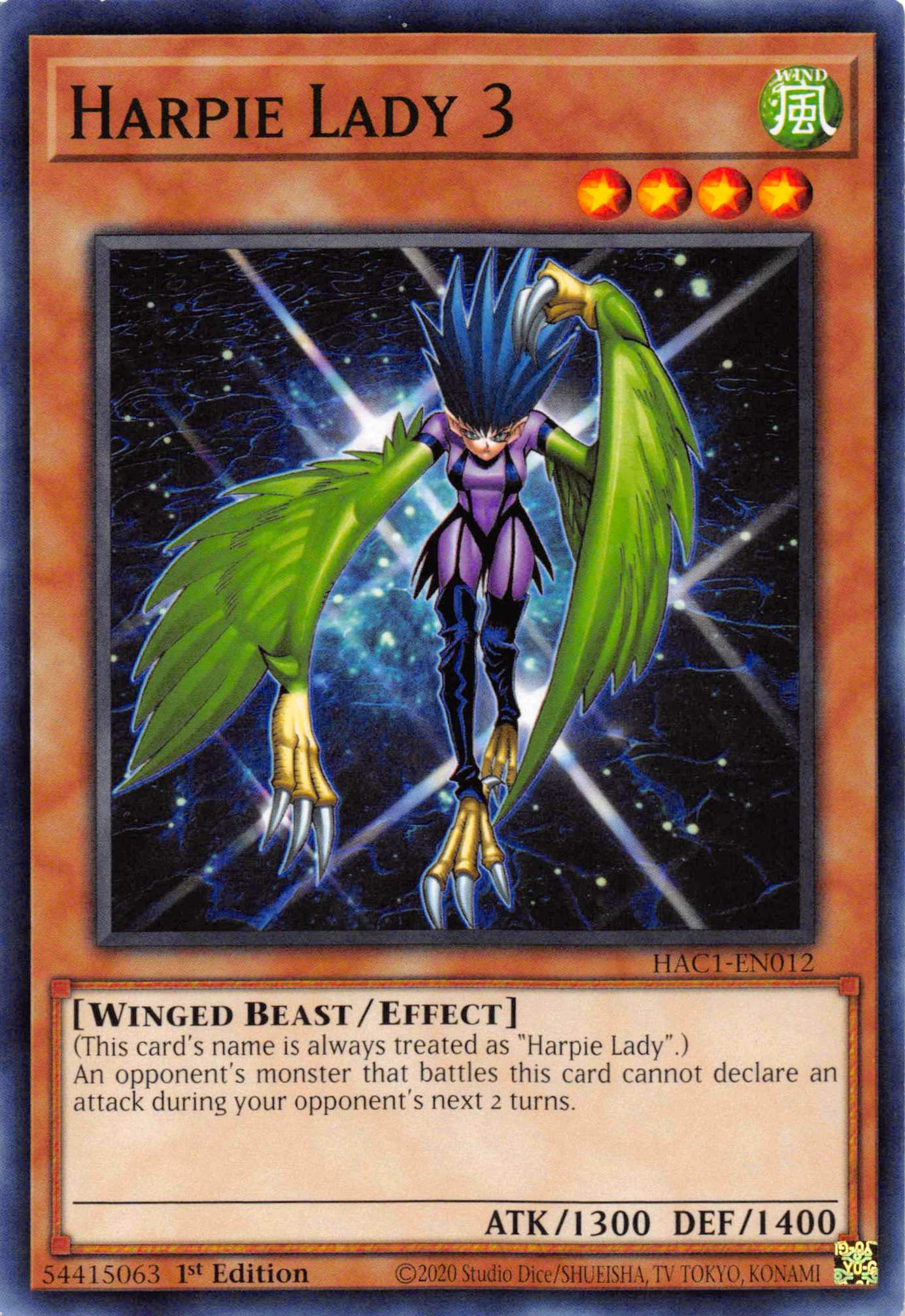 Harpie Lady 3 [HAC1-EN012] Common | Game Master's Emporium (The New GME)