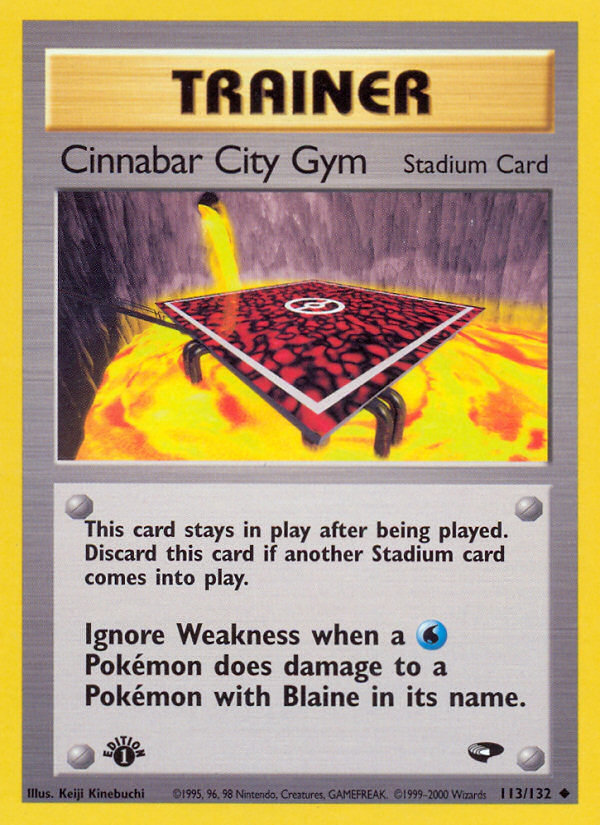 Cinnabar City Gym (113/132) [Gym Challenge 1st Edition] | Game Master's Emporium (The New GME)