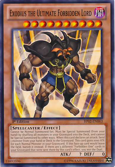 Exodius the Ultimate Forbidden Lord [BP02-EN063] Common | Game Master's Emporium (The New GME)