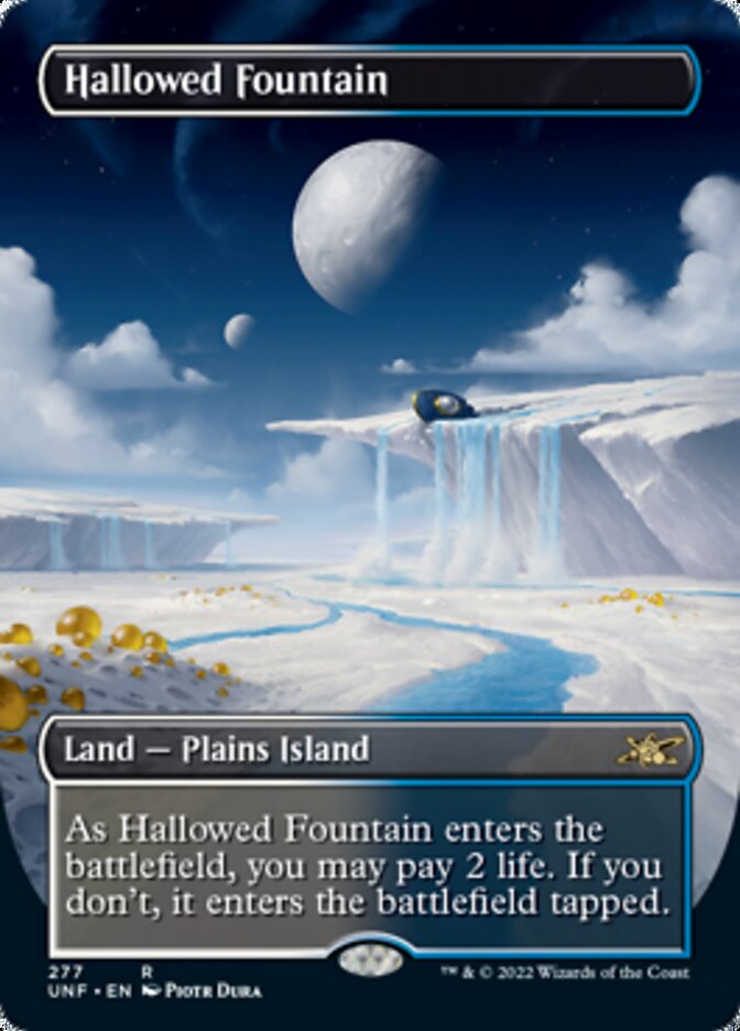 Hallowed Fountain (Borderless) [Unfinity] | Game Master's Emporium (The New GME)