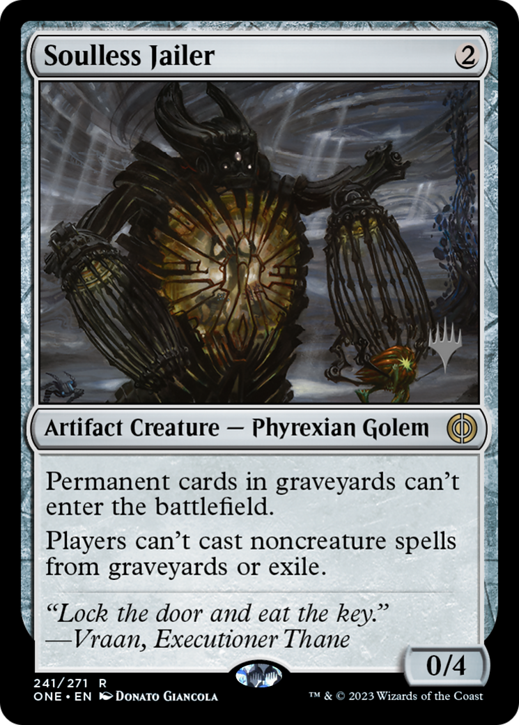 Soulless Jailer (Promo Pack) [Phyrexia: All Will Be One Promos] | Game Master's Emporium (The New GME)