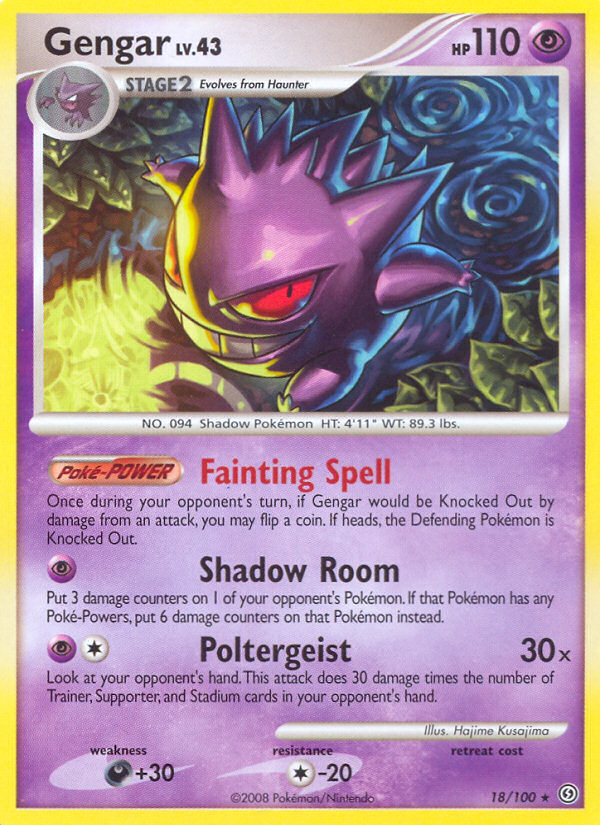 Gengar (18/100) [Diamond & Pearl: Stormfront] | Game Master's Emporium (The New GME)