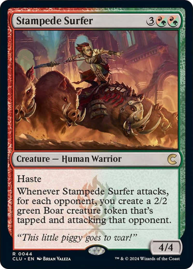 Stampede Surfer [Ravnica: Clue Edition] | Game Master's Emporium (The New GME)