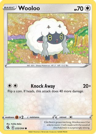 Wooloo (222/264) (Cosmos Holo) [Sword & Shield: Fusion Strike] | Game Master's Emporium (The New GME)