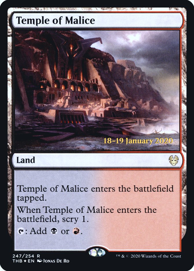 Temple of Malice [Theros Beyond Death Prerelease Promos] | Game Master's Emporium (The New GME)