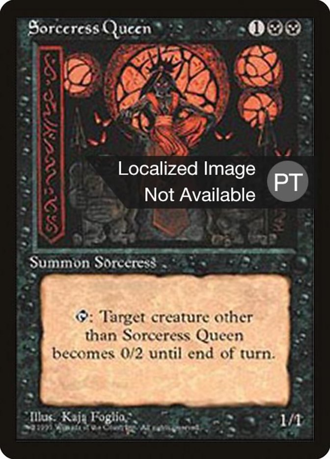 Sorceress Queen [Fourth Edition (Foreign Black Border)] | Game Master's Emporium (The New GME)