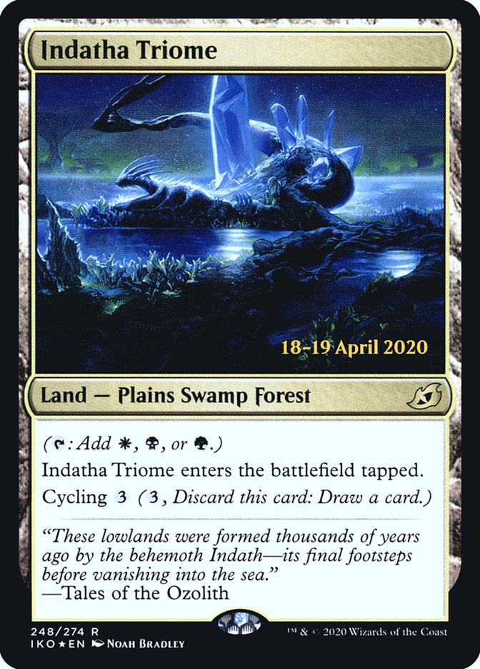 Indatha Triome [Ikoria: Lair of Behemoths Prerelease Promos] | Game Master's Emporium (The New GME)